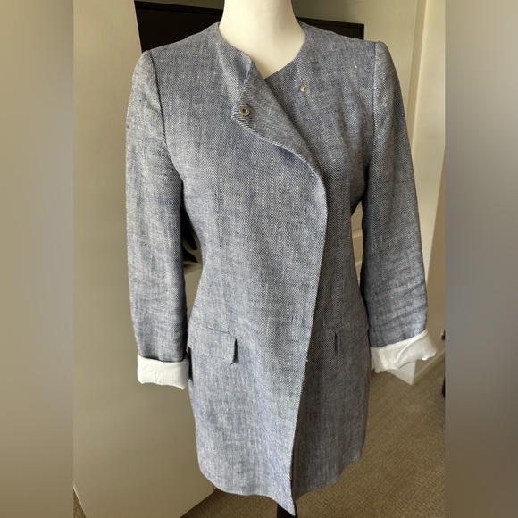 Zara Collection Chic and Versatile Lined Linen Blazer - Picture 2 of 8